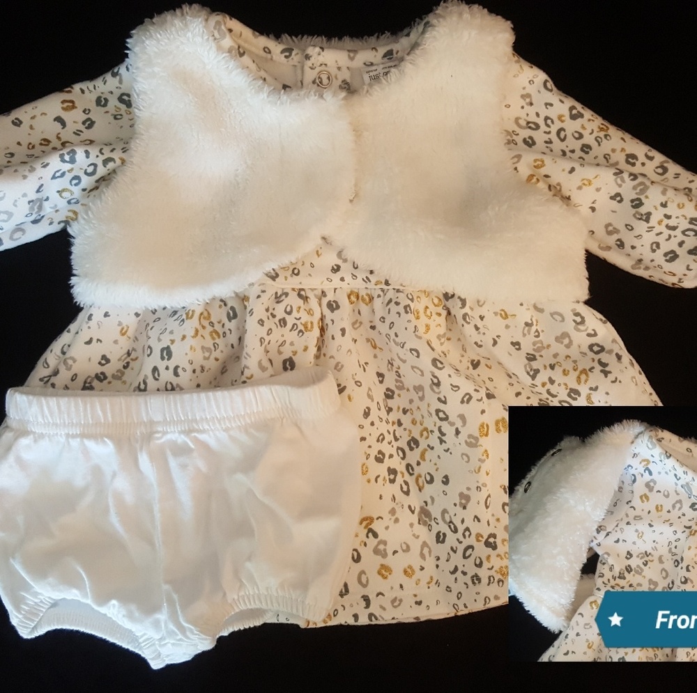 3 month infant dress with vest