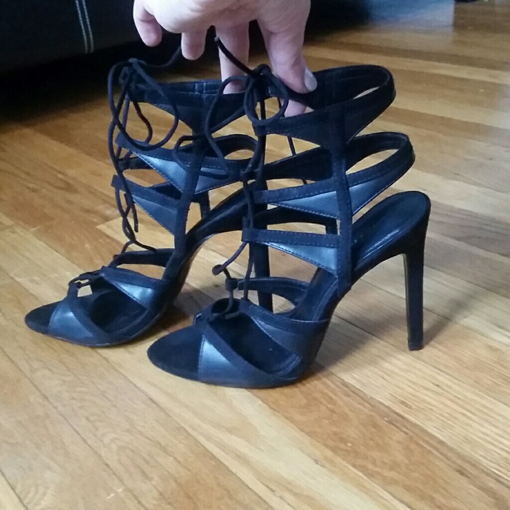 NWOT Zara Caged Heels
