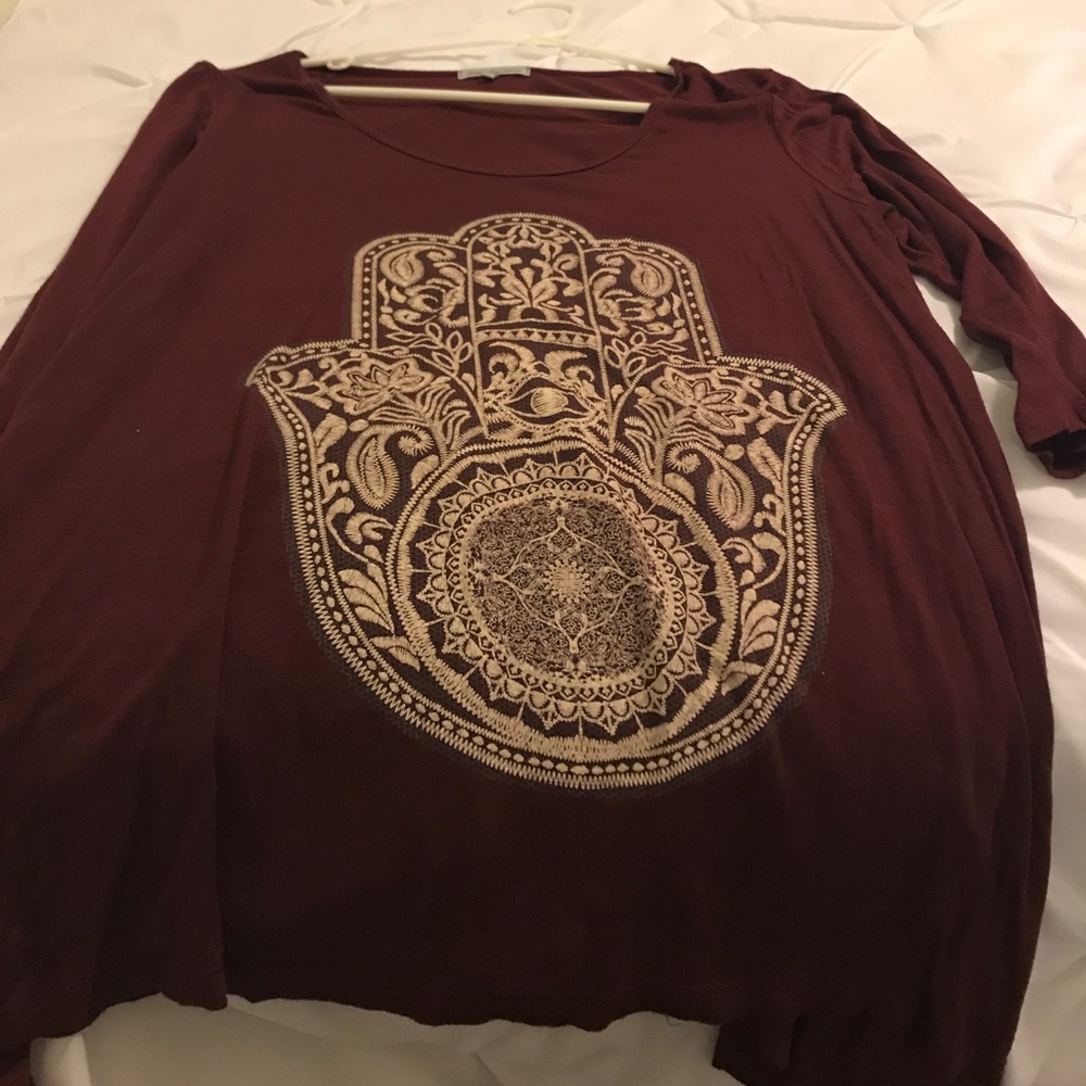 Charlotte Russe Flowy red top