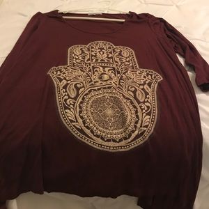 Charlotte Russe Flowy red top