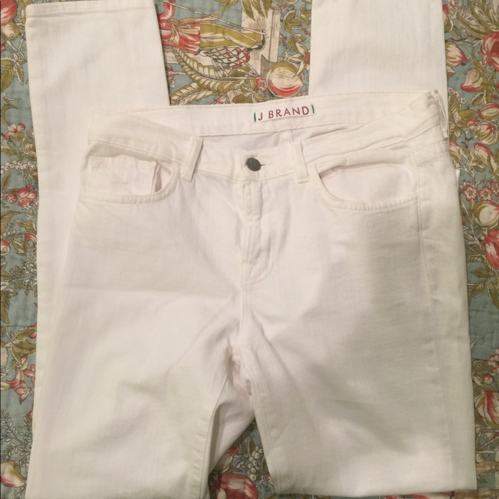 J Brand White Skinny Jeans