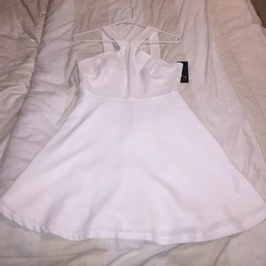 BOGO50%: Brand new white halter mini dress