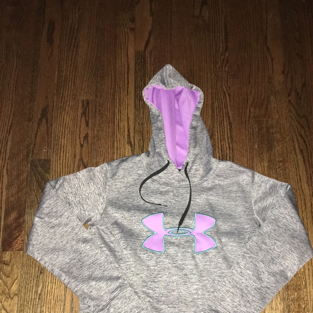 Under armor grey hoodie!!