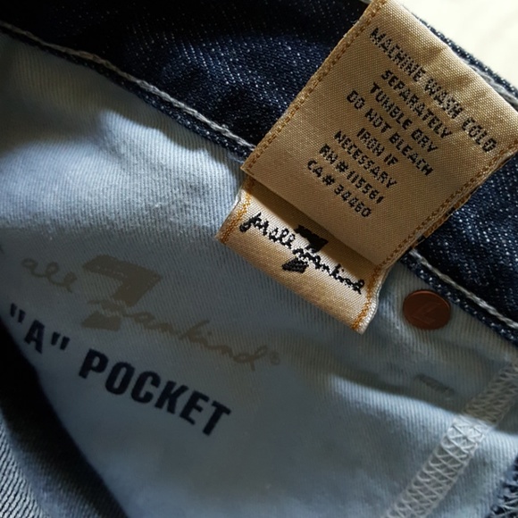 🆕7 For All Mankind 'A Pocket Jeans sz 29X29 - Picture 6 of 8
