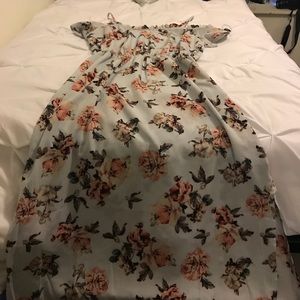 Off the shoulder maxi dress