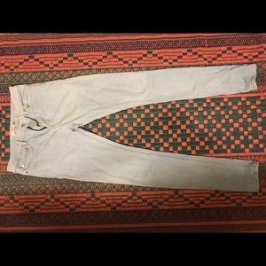 Topman light wash blue spray on skinny jeans