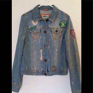 Beachy Patch Denim Jacket