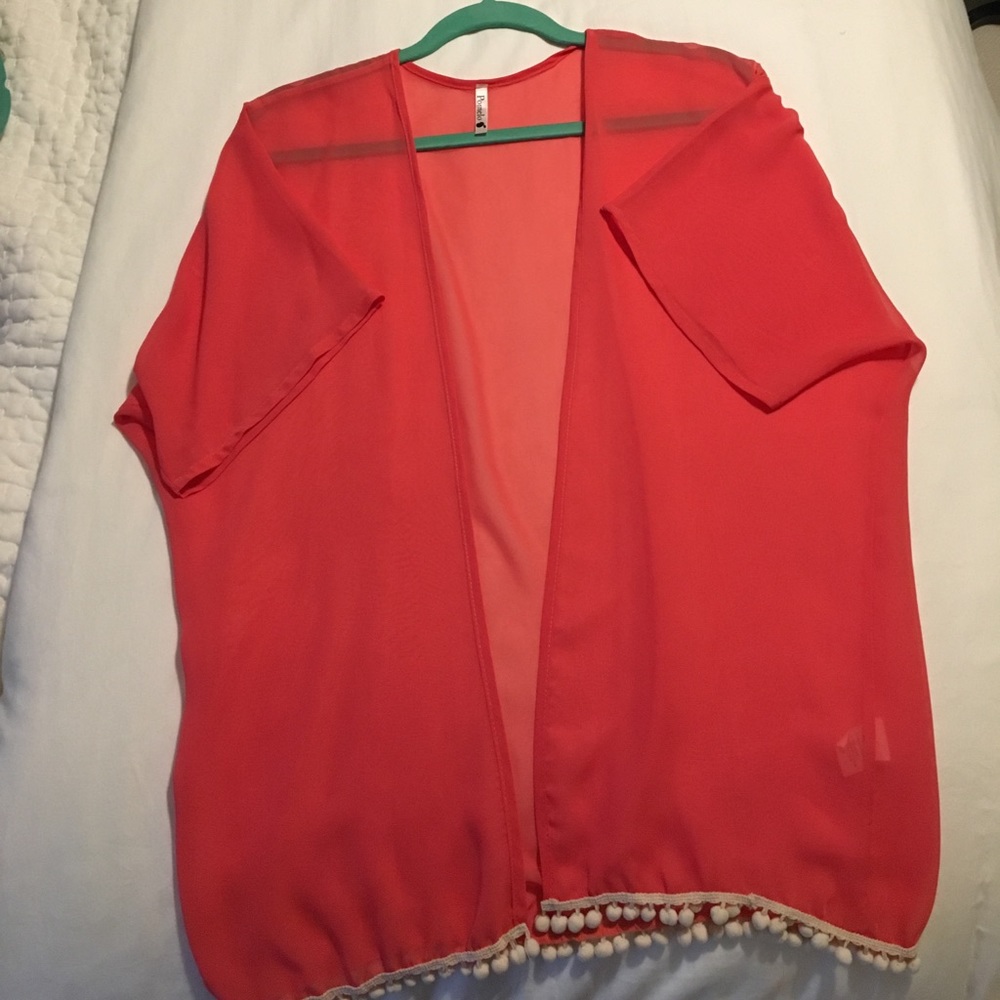 Pink cardigan