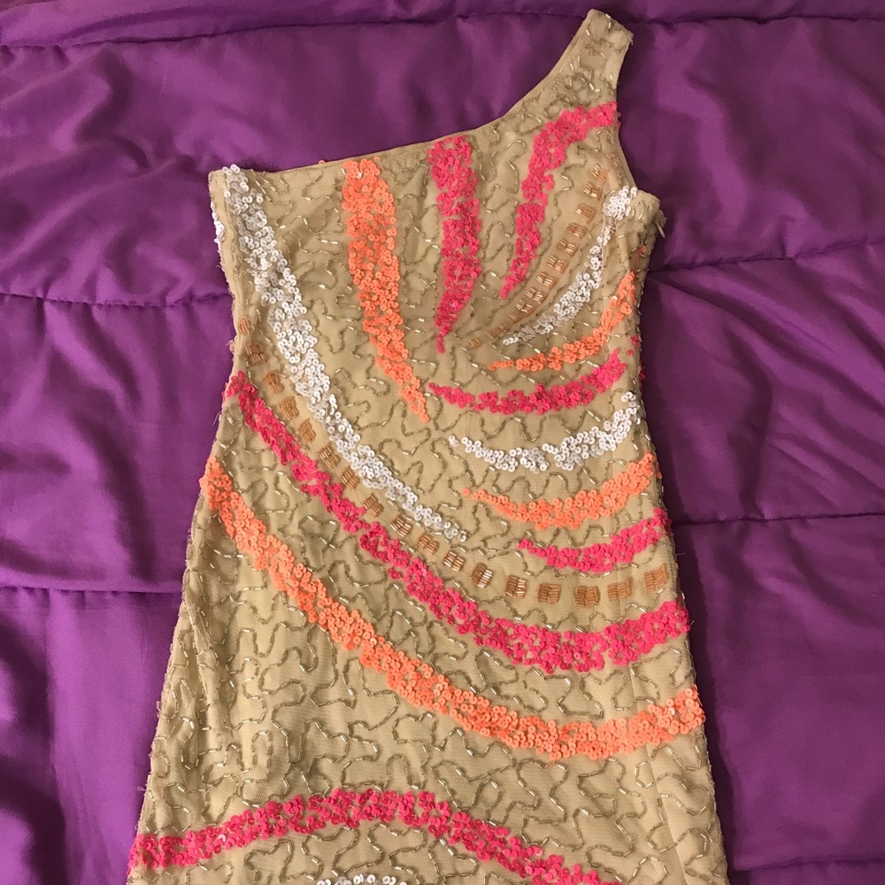 One shoulder casual dress