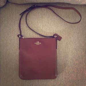 COACH NORTH/SOUTH CROSSBODY/LEATHER