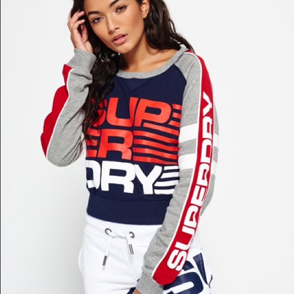 SuperDry Crop Sweatshirt - Picture 1 of 4
