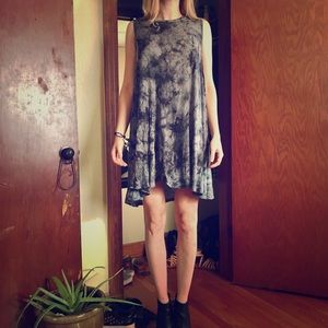 Tie dyed trapeze dress