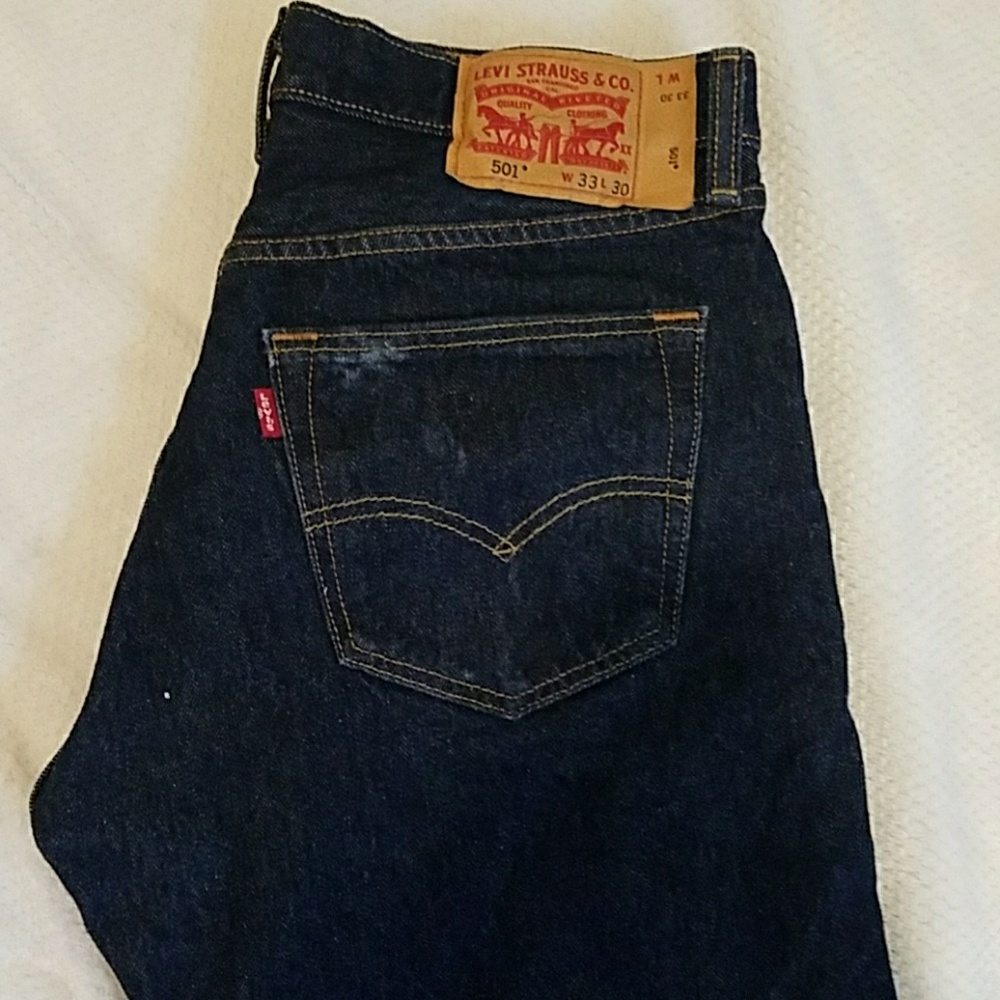 Men's Levi's 501 Dark Wash W33 L30