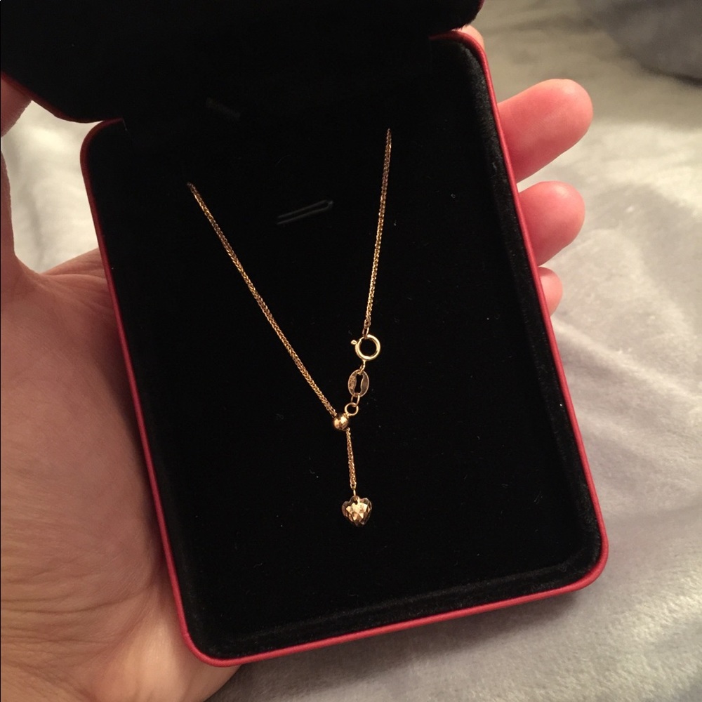 New! 18K rose gold necklace