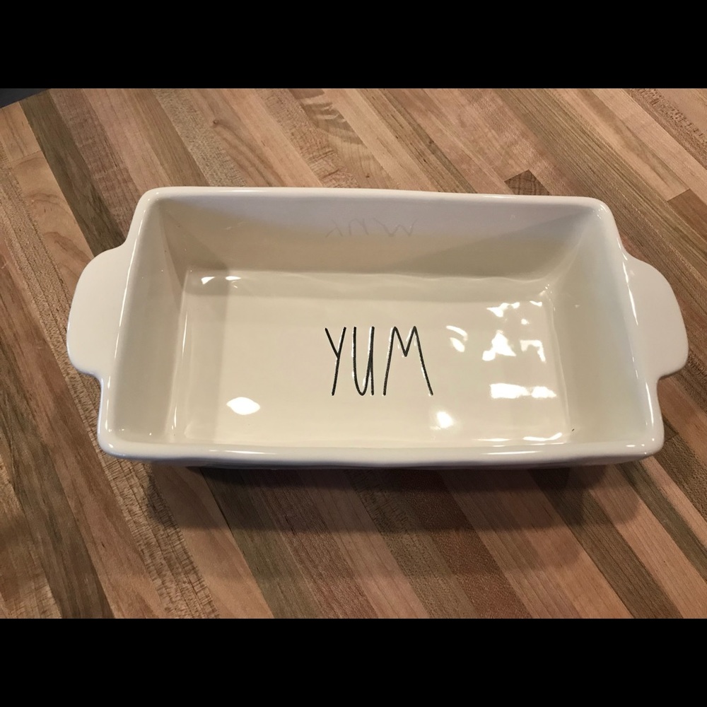 Rae Dunn Clay Yum Bake Baking Ceramic Dish Loaf