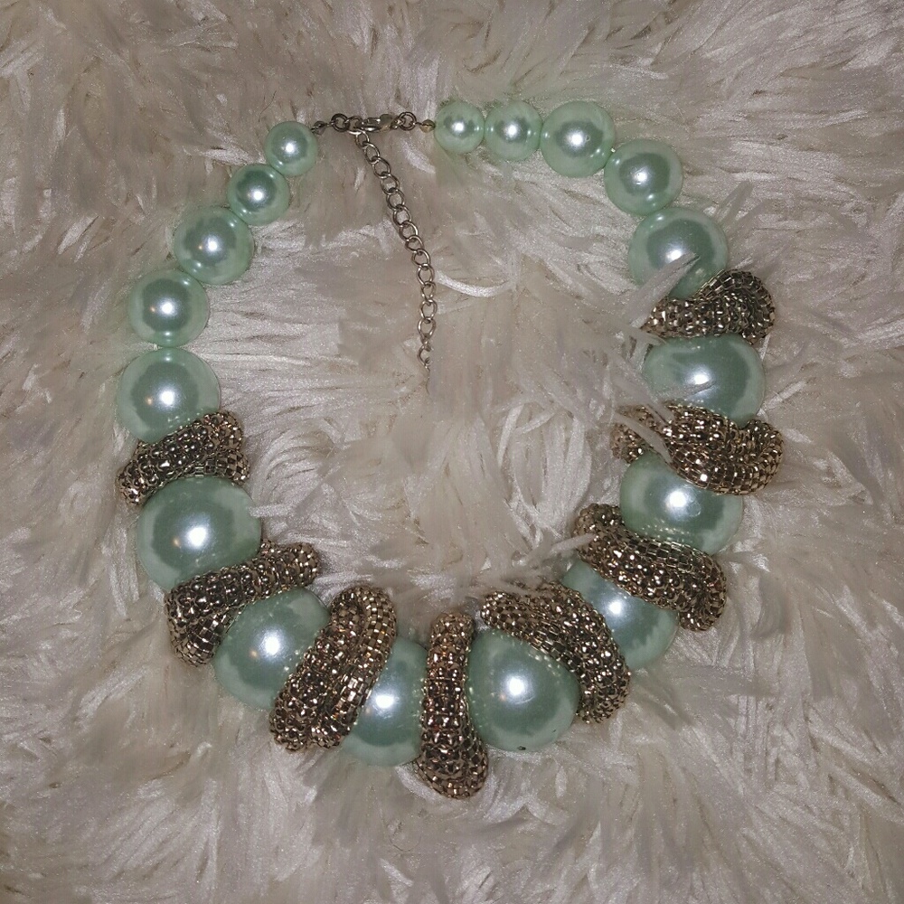 Pearl Mint Necklace Set