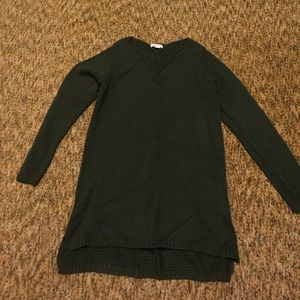 Hunter Green Tunic Sweater