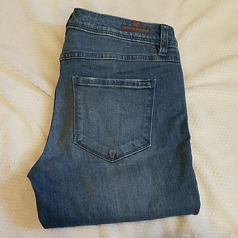 Lauren Conrad Women's Sz 4 Skinny Distressed Jeans