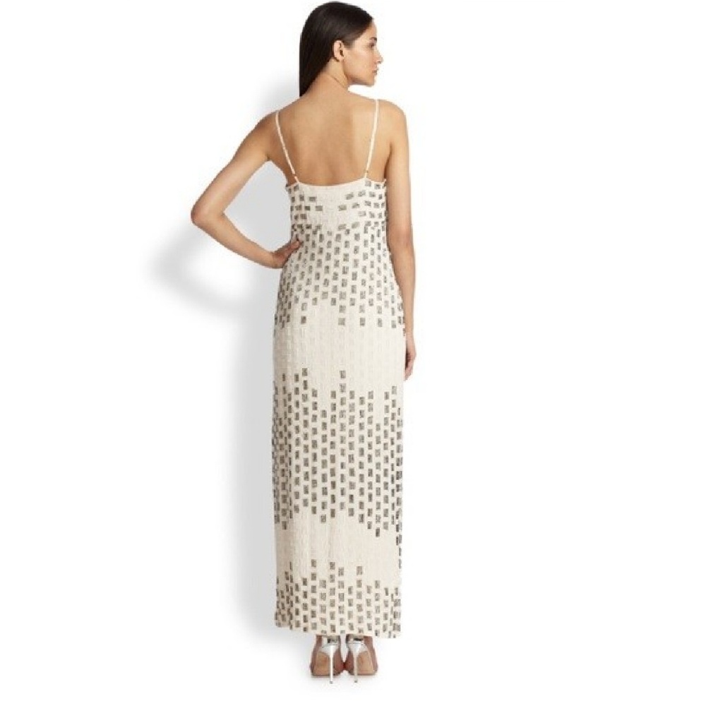 Sold!! Haute hippie beaded ombre striped gown - Picture 2 of 4