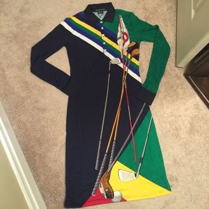 👗 RALPH LAUREN RL P CLUB DRESS. 100% silk.