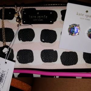 Wallet Necklace and Earrings