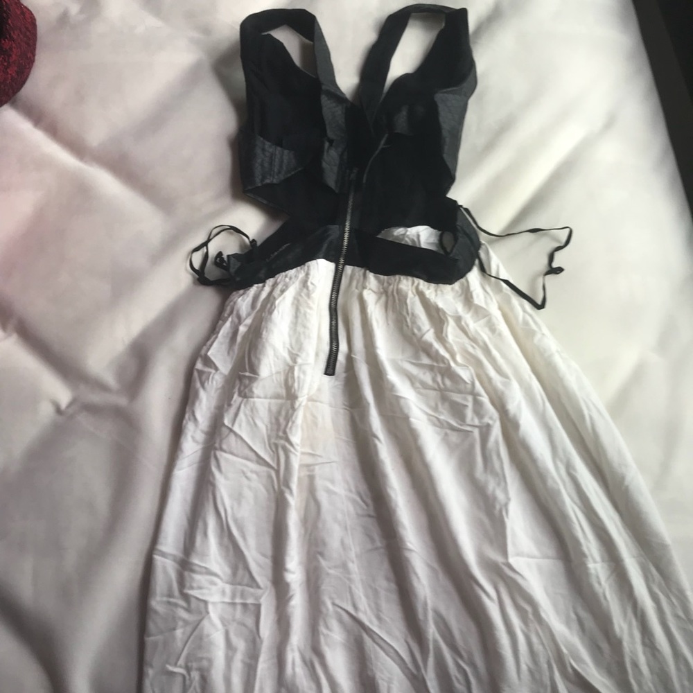 Cut out black & white dress