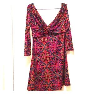 BOGOHO Amelia size large geometric pattern dress.