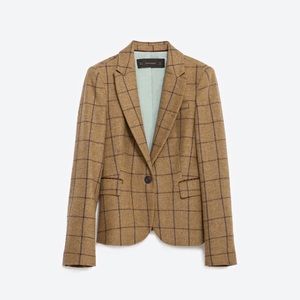 Zara check blazer