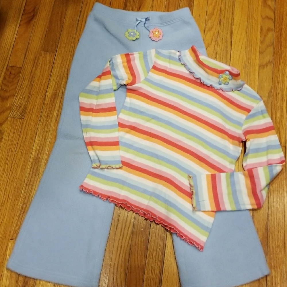 Gymboree Petite Fleur Pants Set sz 7