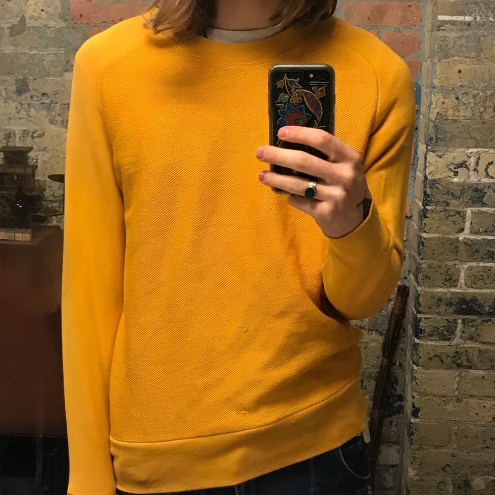 H&M mustard yellow sweater