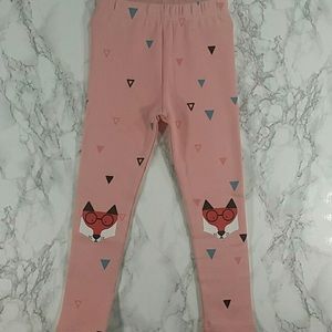 Girls fox leggings