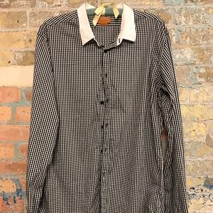 Zara Man checkered button up shirt