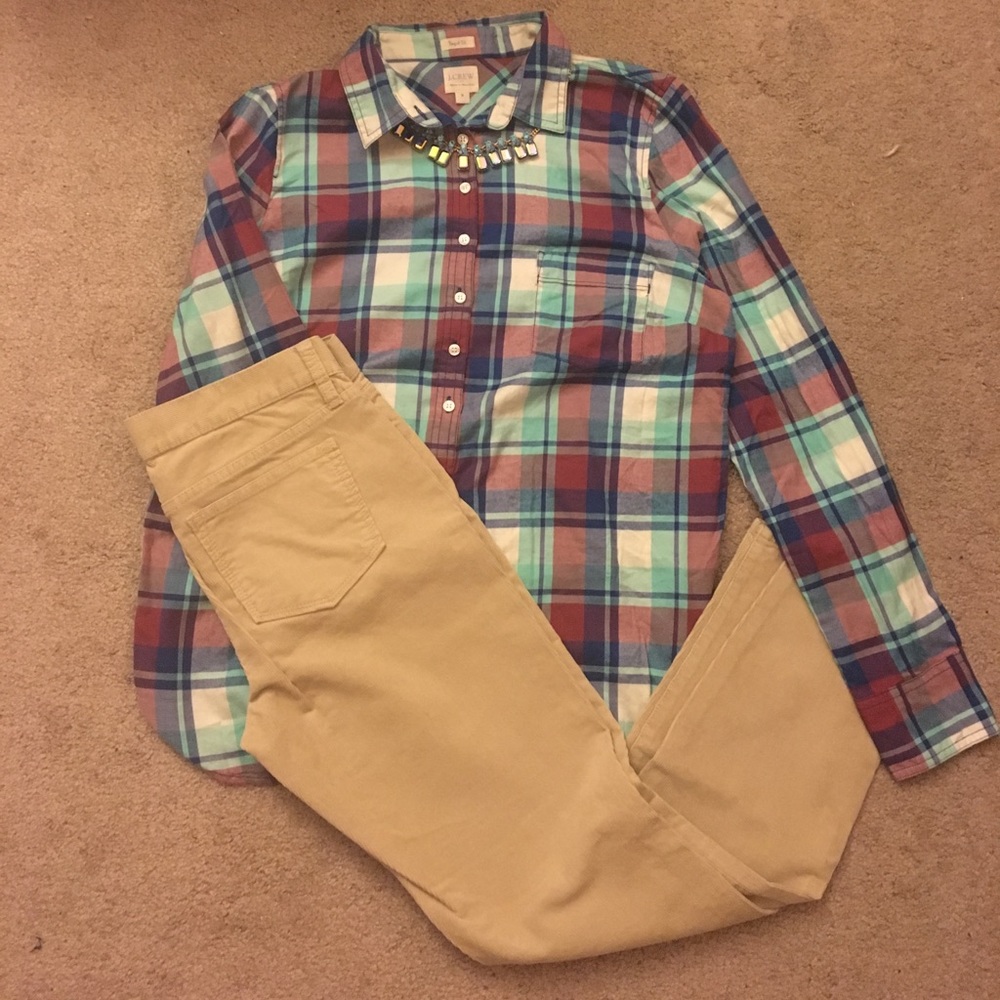 *SALE* NWT J. Crew Perfect fit Plaid Flannel