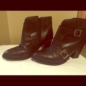 Black Leathers looking Boots