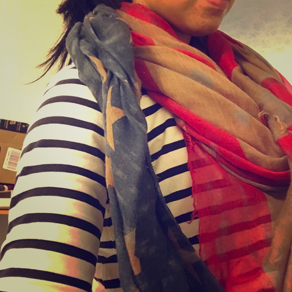Free people American flag scarf