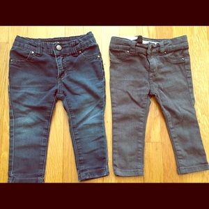 Two pairs of toddler Joe’s Jeans jeggings