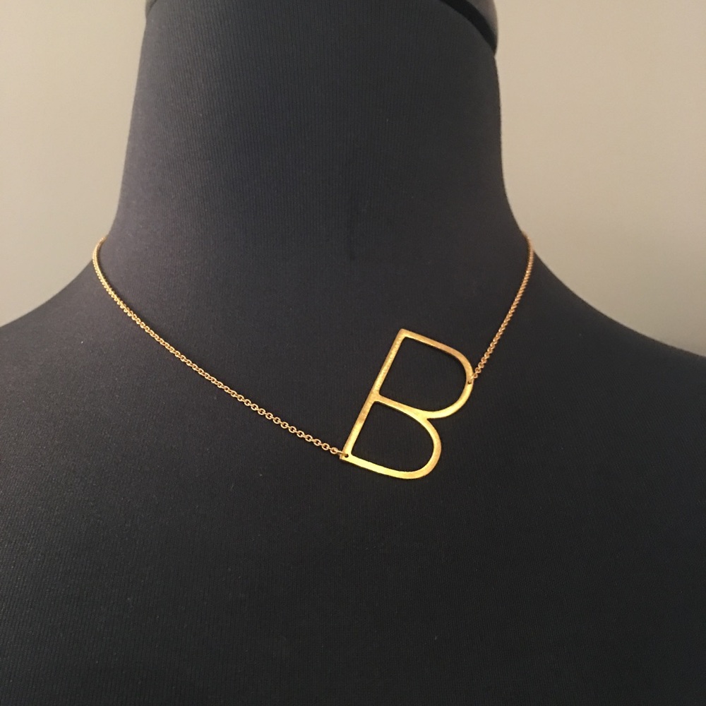 Anthropologie Monogram Necklace