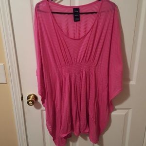 Catalina Pink Chevron Bathing Suit Coverup