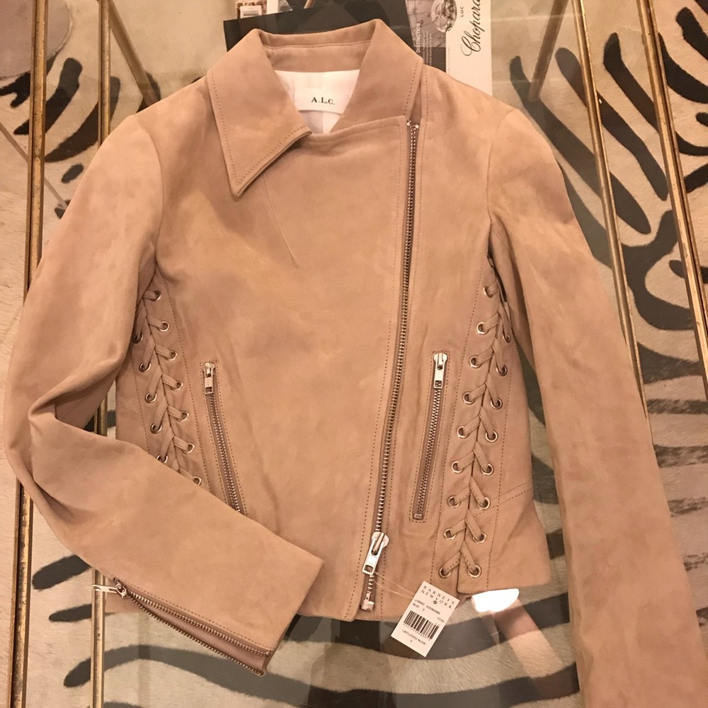 A.L.C. Suede Jacket Nude Size 0