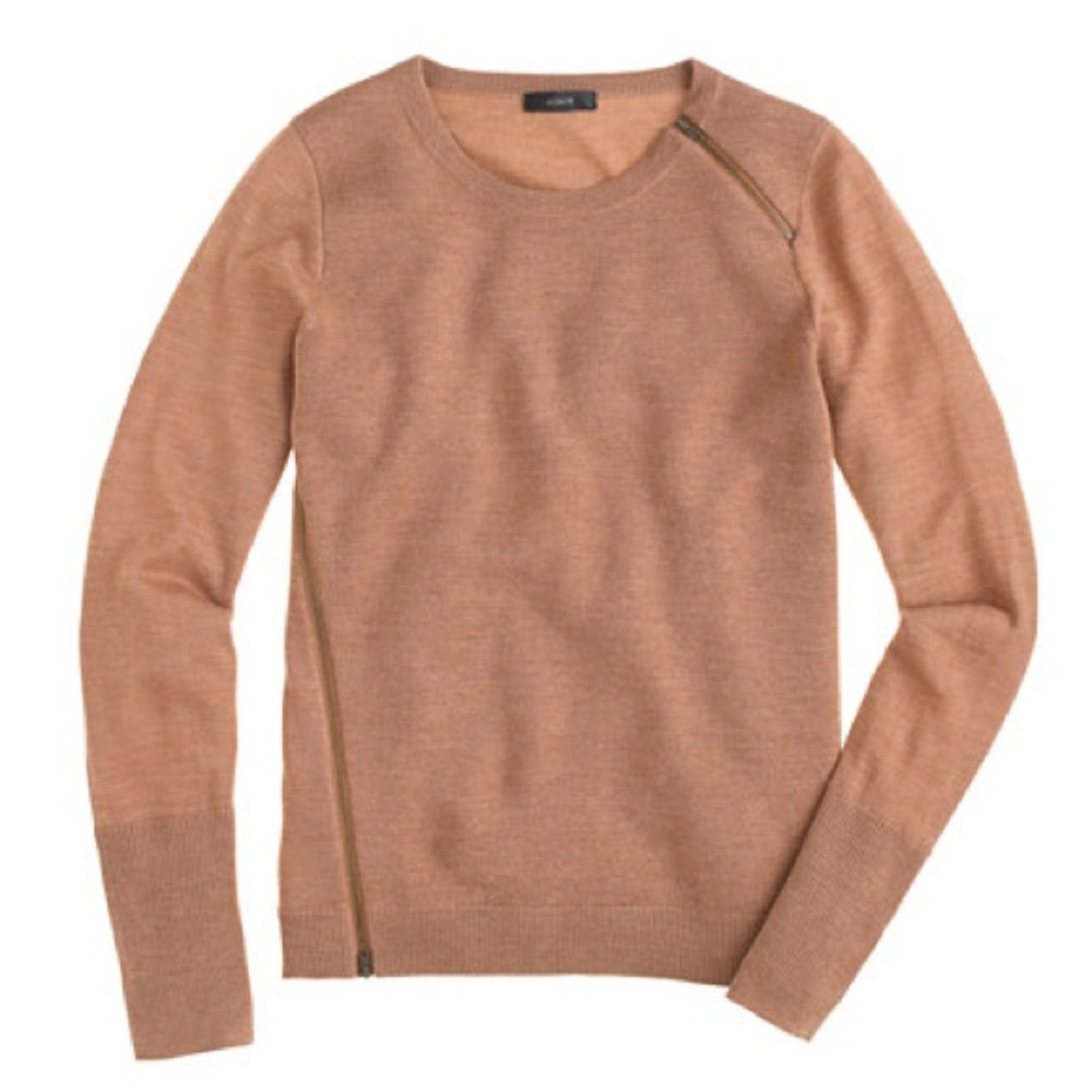J.Crew asymmetric zip wool sweater