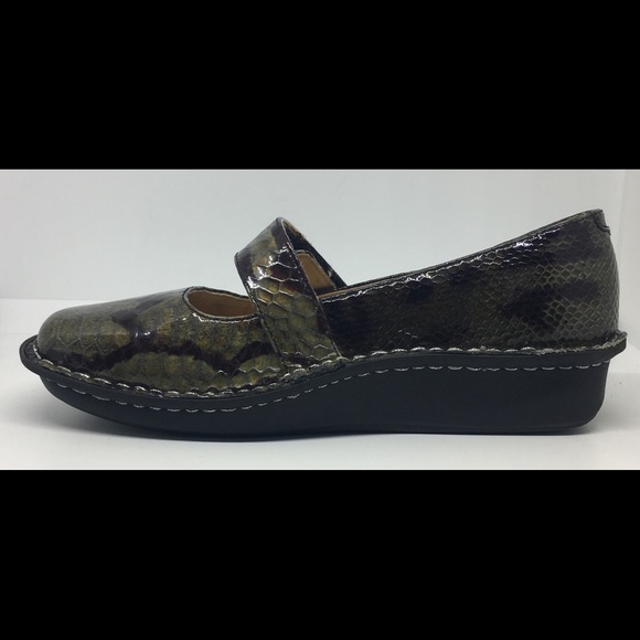 ALEGRIA Feliz Mary Jane Shoes Snakeskin Sz 8 - 8.5 - Picture 2 of 8