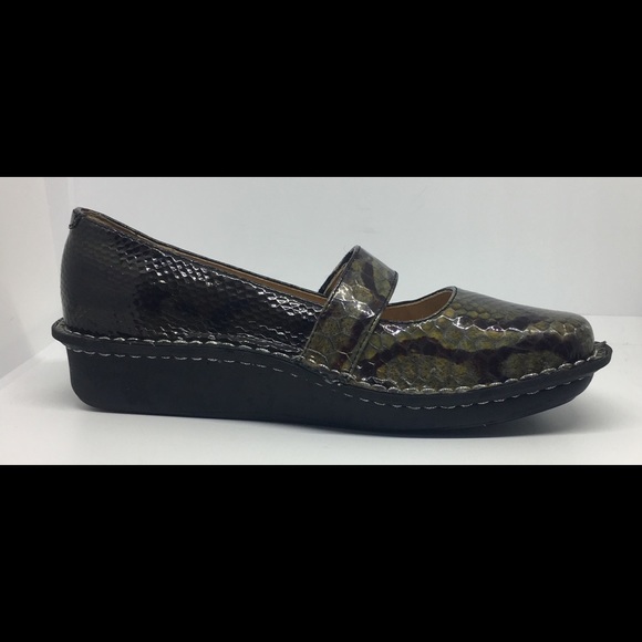 ALEGRIA Feliz Mary Jane Shoes Snakeskin Sz 8 - 8.5 - Picture 3 of 8