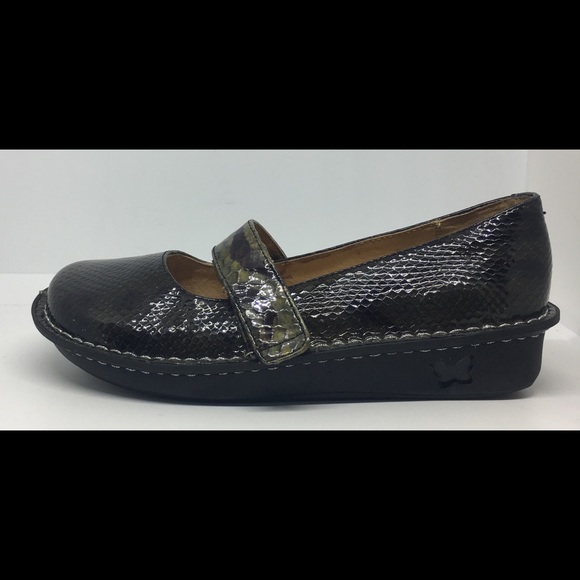 ALEGRIA Feliz Mary Jane Shoes Snakeskin Sz 8 - 8.5 - Picture 4 of 8