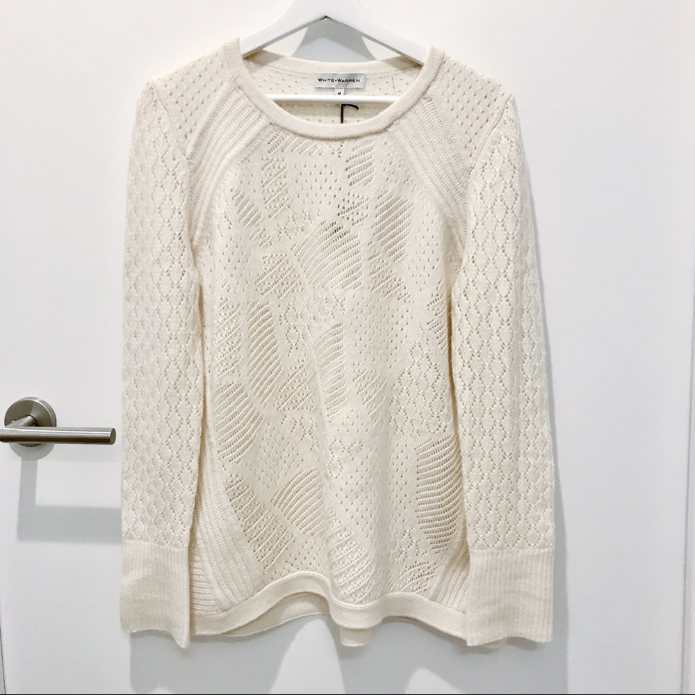 [SOLD] White + Warren Luxe Cashmere Crewneck