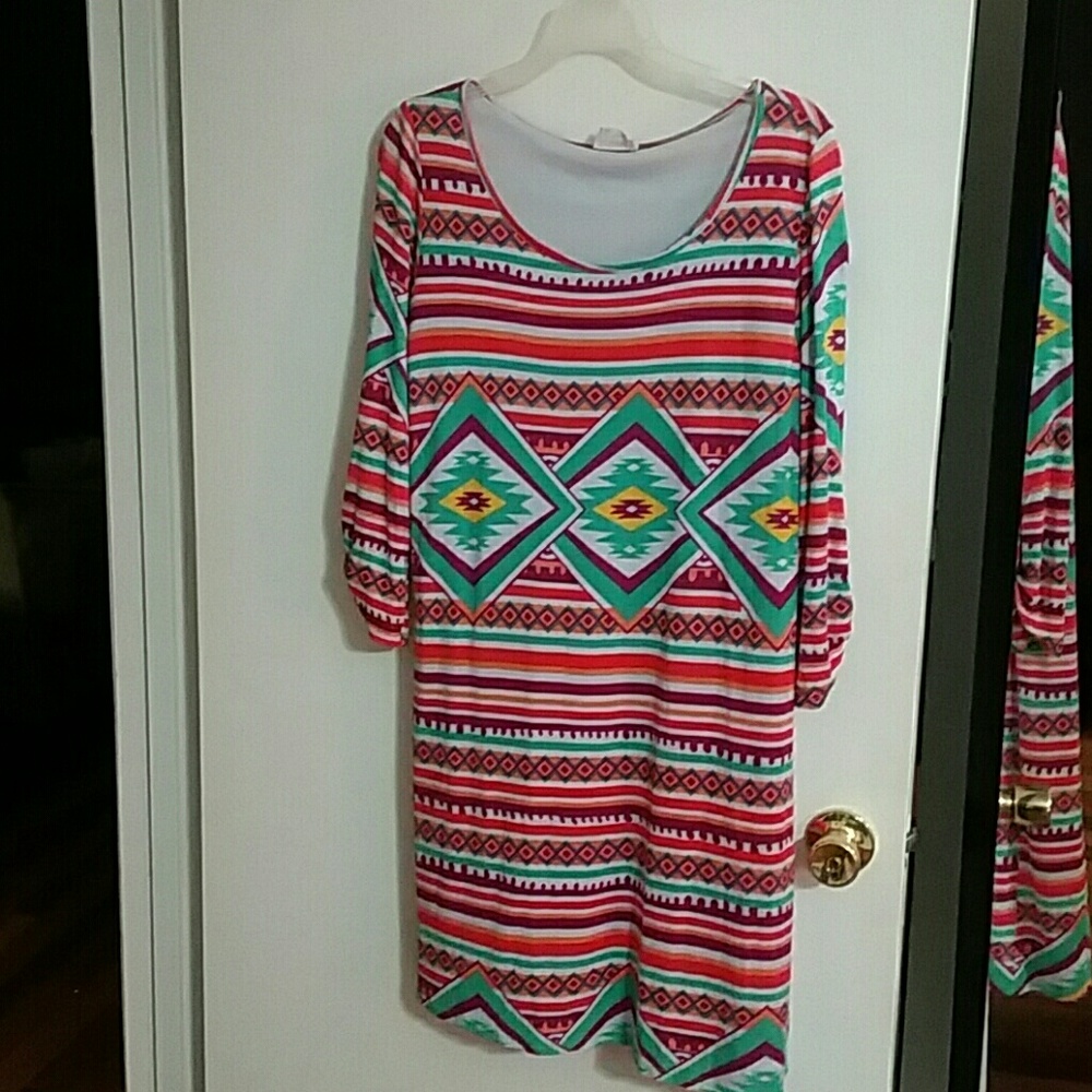 Geo print dress