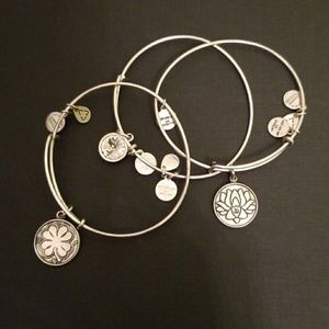 Set of 3 Alex and Ani Bracelets