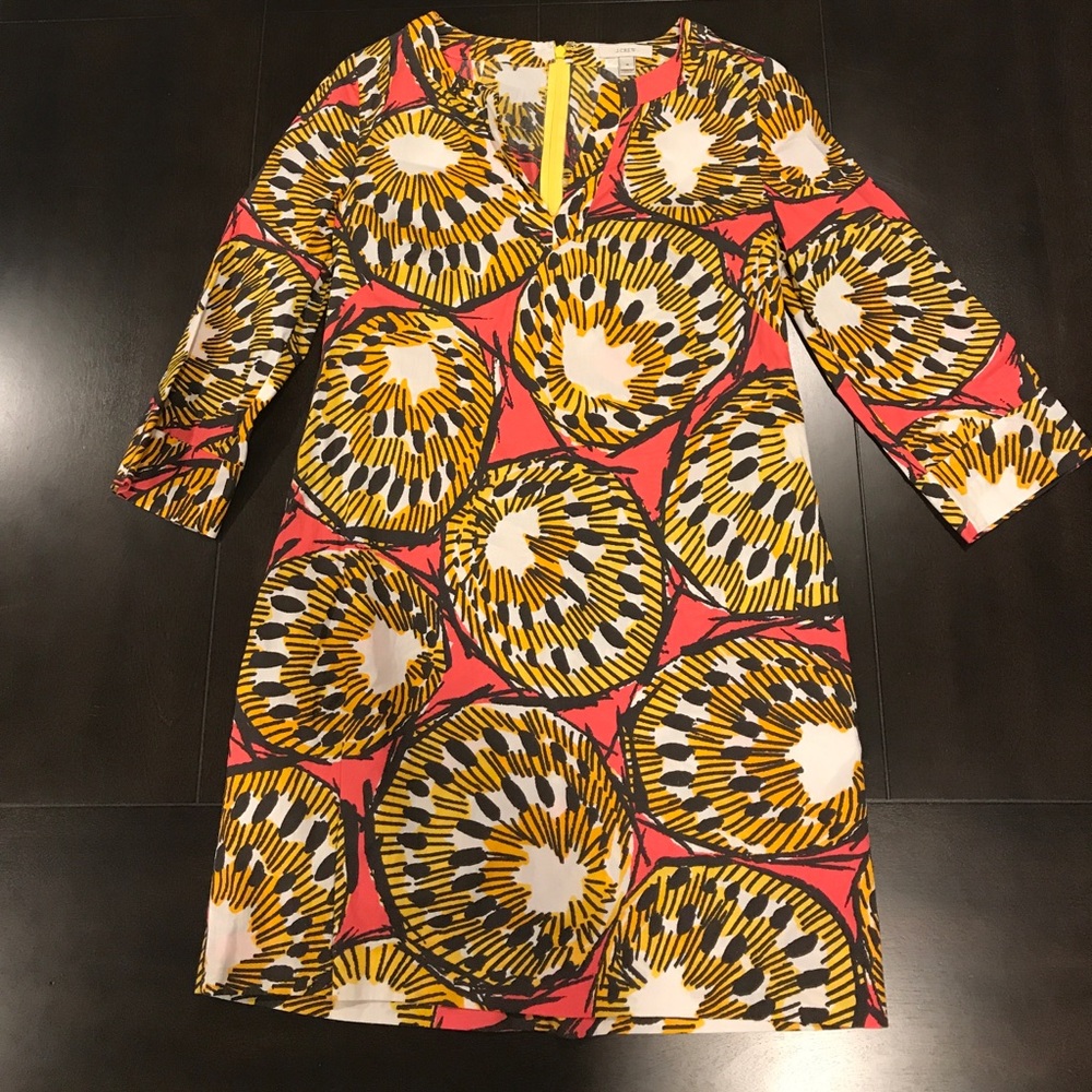J. Crew Shell Dress. 3/4 Sleeves and Pockets.