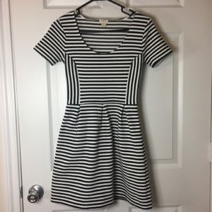 Jcrew ponte stripe dress