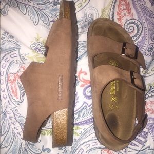 Birkenstocks with blackstrap