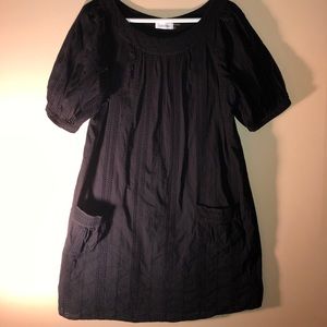 CALVIN KLEIN LINEN EYELIT SMOCK DRESS SIZE 10